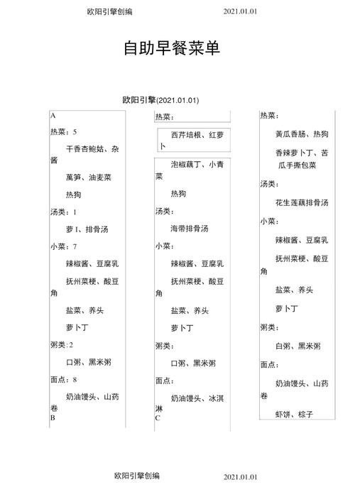 10元自助早餐菜谱「38元自助早餐菜单」 游戏应用